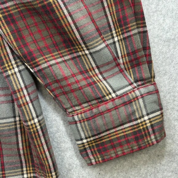 Polo by Ralph Lauren Plaid Flannel Shirt Size 2XLT Red Green Button Down Top - Picture 6 of 14